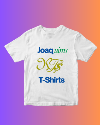 Blue and Green Simple Outing T-Shirt